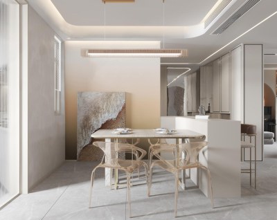 现代餐厅3D模型下载